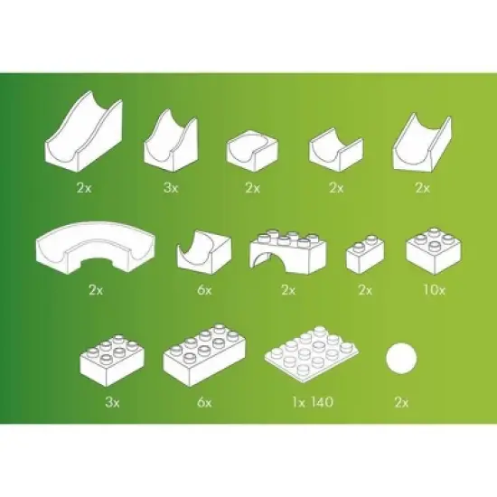 Hubelino Marble Run - 45-Piece Set image {2}