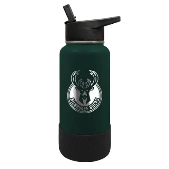 NBA Milwaukee Bucks 32oz Thirst Hydration Water Bottle image {3}