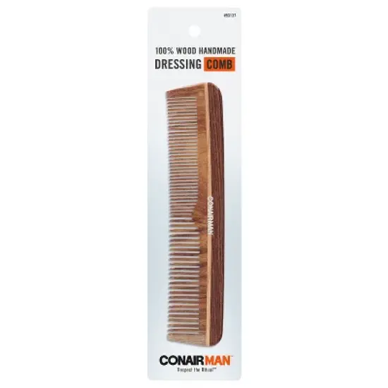 CONAIRMAN 100% Wood Handmade Dressing Comb image {5}