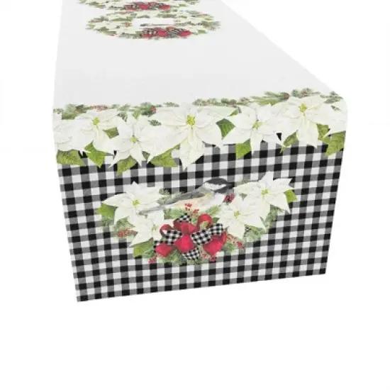 Laural Home Christmas Trimmings Rectangle Table Runner image {3}