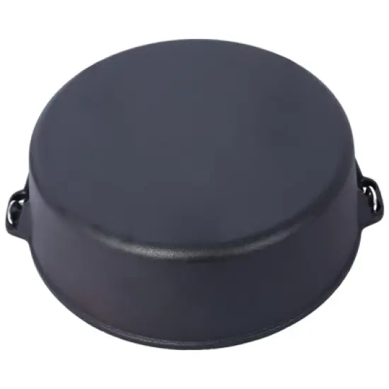 SEVOBAL Grill Cookware Outdoor Dutch Oven with Skillet Lid for Campfire Cooking and Group Meals Use Area, Black, 13"*13"*7.5" image {1}