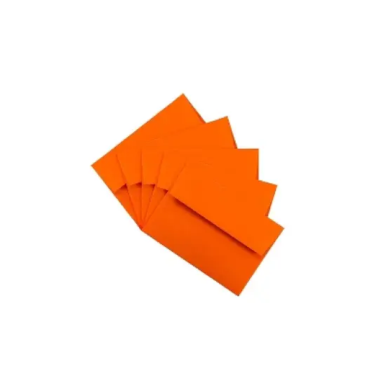 JAM Paper A6 Colored Invitation Envelopes 4.75 x 6.5 Orange Recycled 15905 image {2}