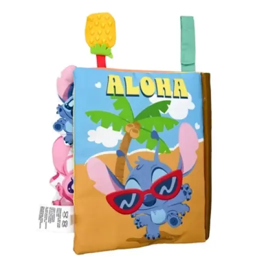 Disney Baby Stitch Deluxe Soft Book with Removable Plush Toys image {3}