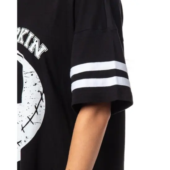 The Nightmare Before Christmas Women's Jack Skellington Nightgown Pajama Black image {3}