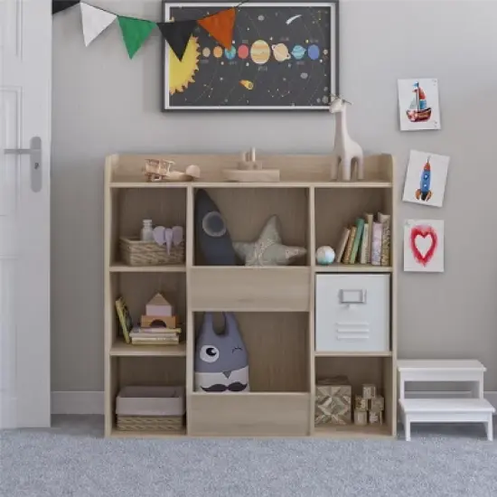 RealRooms Jocelyn Kids Large Toy Storage Bookcase image {1}