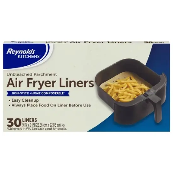 Reynolds Kitchens Unbleached Parchment Air Fryer Liners - 30ct/16.875sq ft image {8}