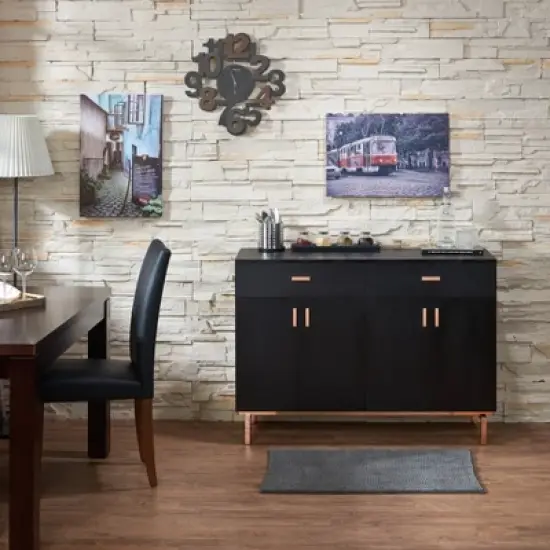 Lauten Contemporary 2 Drawer Buffet Server - HOMES: Inside + Out image {1}