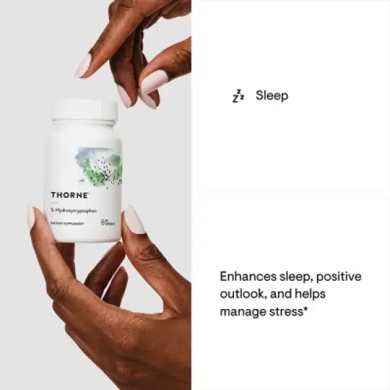 THORNE 5-Hydroxytryptophan (5-HTP) - Serotonin Support for Sleep and Stress Management* - 90 Capsules image {3}