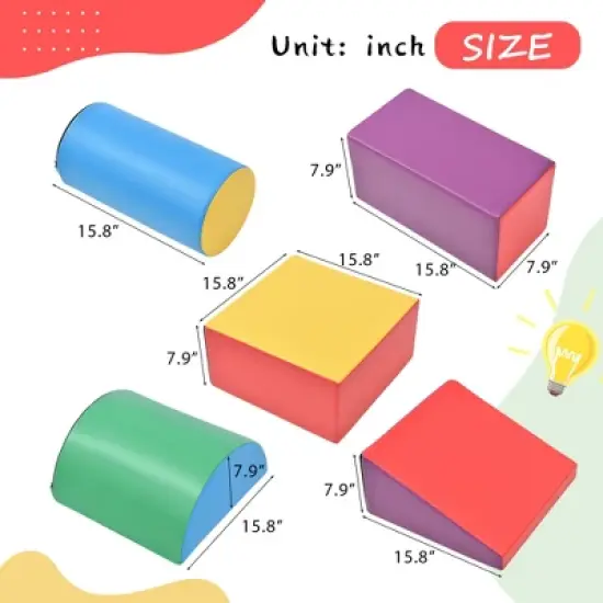Foam soft crawling foam toys, children's game structure, stage slide activity, game structure, indoor kindergarten image {5}