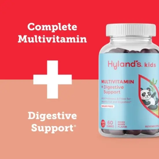 Hyland's Naturals Kids' Sugar Free Multivitamin + Digestive Support - 60ct image {10}