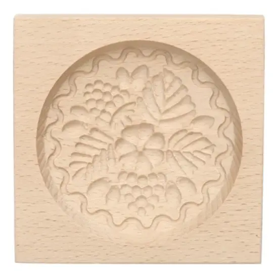 Unique Bargains Wooden 3D Carved Non-stick Vintage Baking Cookie Biscuit Mould image {19}