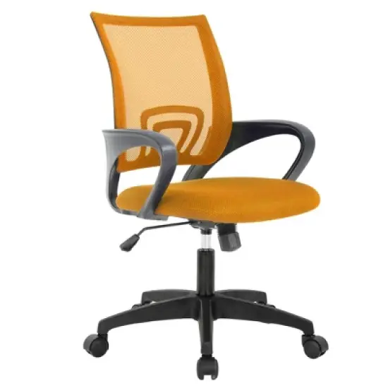 FDW Home Office Chair Mesh Computer Chair with Lumbar Support Armrest Adjustable Mid Back Task Chair for Women Adults image {11}