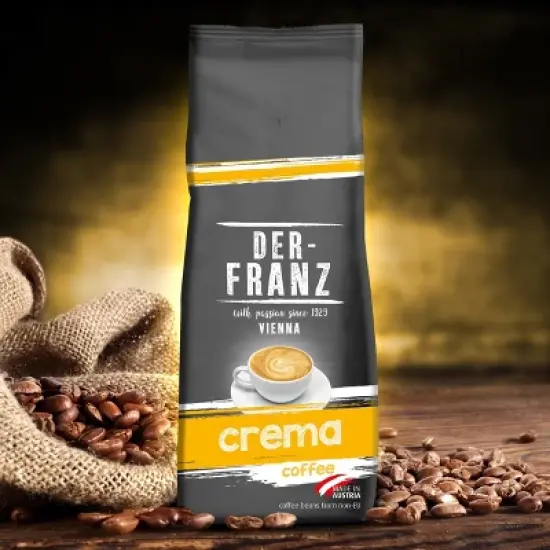 Der Franz Crema Whole Bean Coffee 17.6oz/500g image {1}