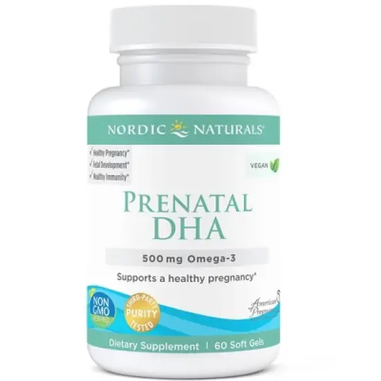Nordic Naturals Vegan Prenatal DHA Softgels - 60ct image {1}