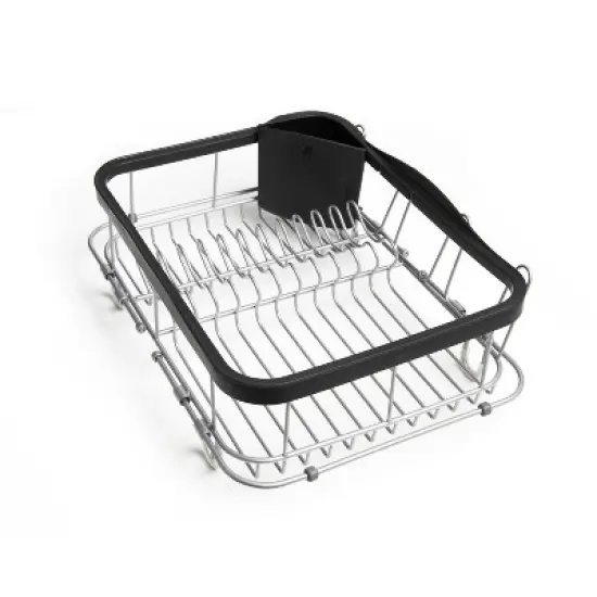 Umbra 11.3" Sinkin Multi-Use Rack Black/Nickel: Steel Dish Drying Rack, Hand Wash, 5 Year Warranty image {2}