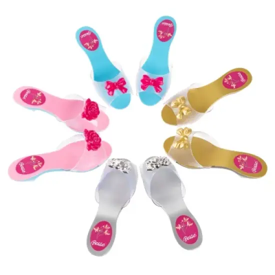 Toy Time Kids' Princess Dress-Up Accessory Set - 4 Pairs of Shoes, 3 Bracelets, 3 Rings, and 2 Pairs of Earrings image {3}