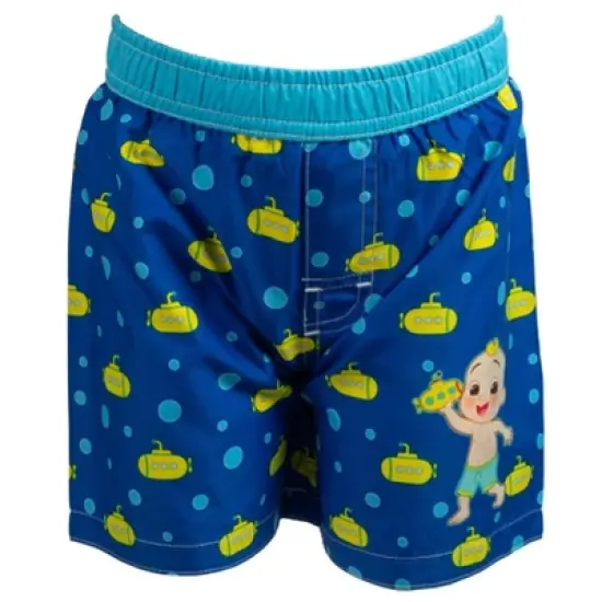 CoComelon JJ Toddler Boys Rash Guard and Swim Trunks Outfit Set image {3}