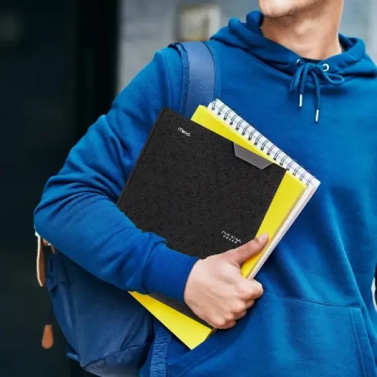 Five Star 2 Pocket Plastic Folder with Prongs image {7}