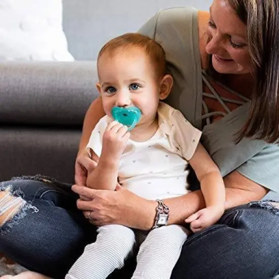 Evenflo Balance Stage 2 Orthodontic Silicone Pacifier 6 Months+ - Teal - 6ct image {3}