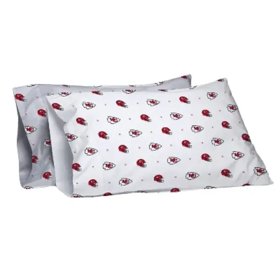 NFL Kansas City Chiefs Small X Queen Sheet Set - 3pc image {2}