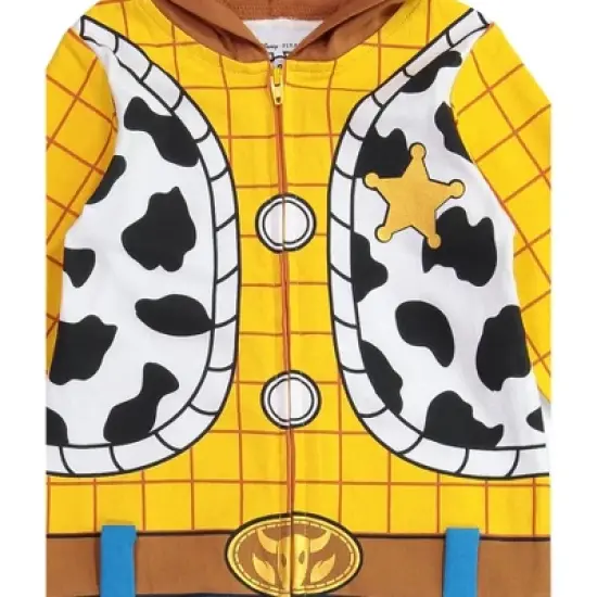 Disney Pixar Toy Story Woody Zip Up Costume Coverall Toddler image {8}