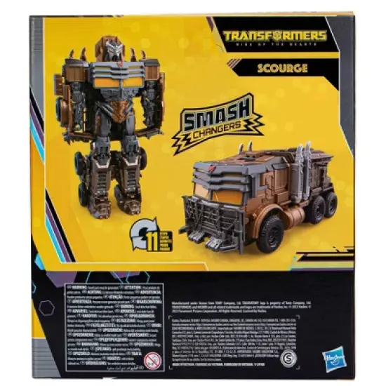 Transformers Buzzworthy Bumblebee Smash Changers Scourge Action Figure image {4}