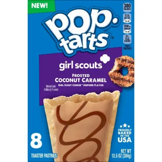 Pop-Tarts Girl Scouts Frosted Coconut Caramel Filling Toaster Pastries - 13.5oz/8ct image {1}