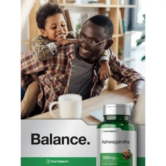 Horbaach Ashwagandha 1380mg | 180 Capsules image {5}