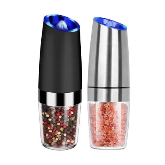 MOVSSOU Electric Salt and Pepper Grinder Set of 2 image {8}