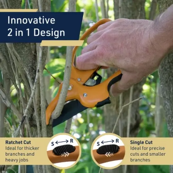 Kings County Tools 5-inch Ratchet Pruning Shears image {2}
