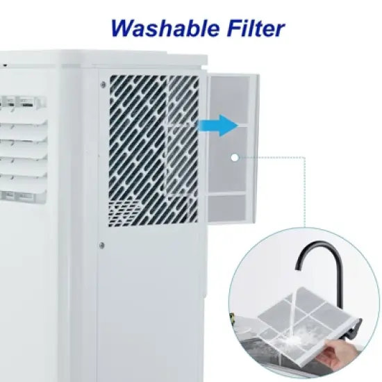 10000BTU Portable Air Conditioner, AC Cooling, Dehumidifier, Fan 3 In 1 image {5}