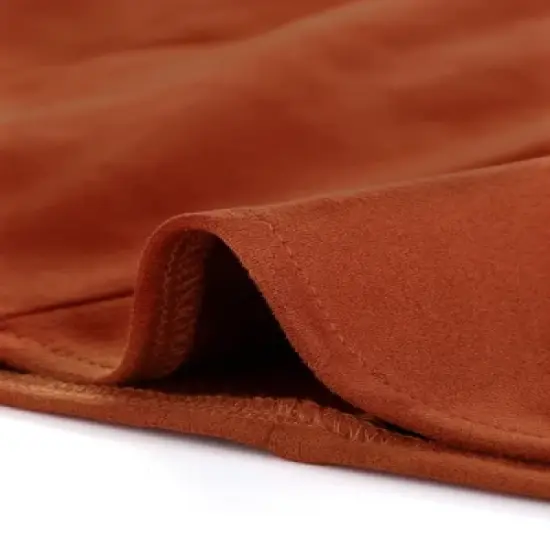 Allegra K Women's Faux Suede Button Closure A-Line High Waisted Flared Mini Short Skirt image {5}