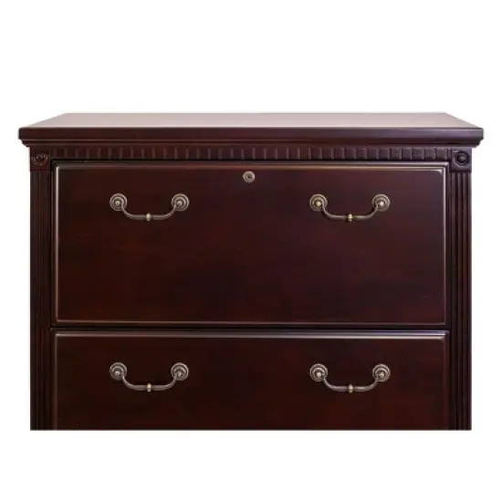53.25" Huntington Club Four Drawer File Cabinet Cherry - Martin Furniture image {4}