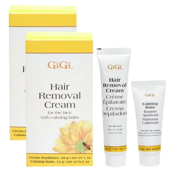 GiGi Hair Removal Cream For the Face (Original) 2 Piece Kit - (SET OF 2 PACKS TOTAL) image {4}
