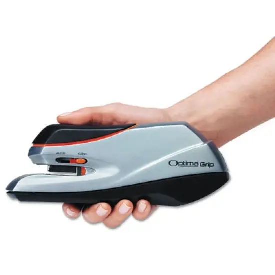 Swingline Optima Grip Electric Stapler 20-Sheet Capacity Black/Silver image {4}