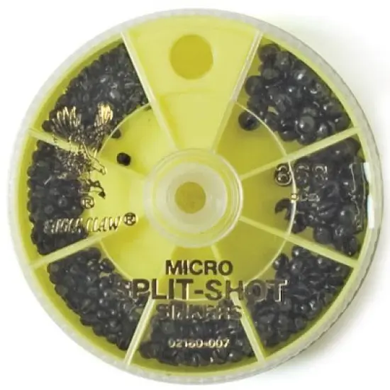 Eagle Claw Micro Split-Shot Sinkers Dial Pack image {1}