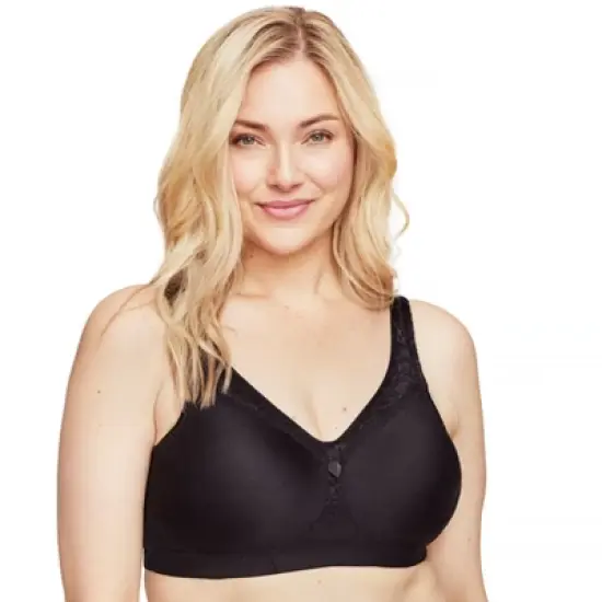 Glamorise Womens MagicLift Seamless Everyday Wirefree Bra 1007 Black image {5}