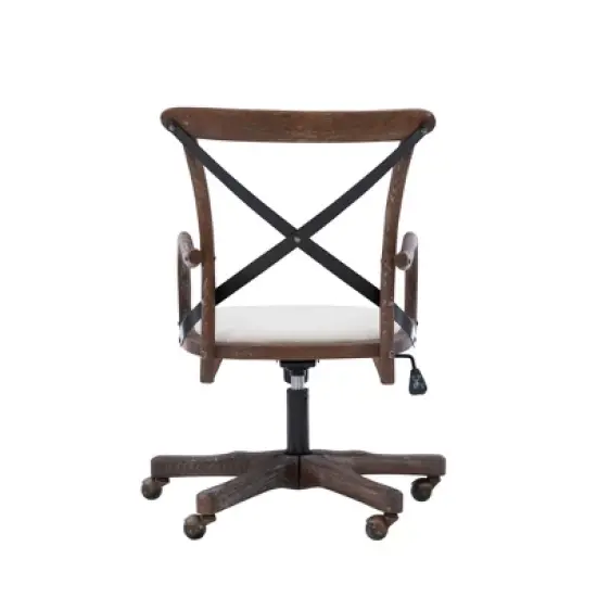 Carson Caf&eacute; Office Chair Gray - Linon image {5}