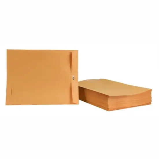 School Smart Kraft Envelope with Clasp, 12 x 15-1/2 Inches, Pack of 100 image {6}