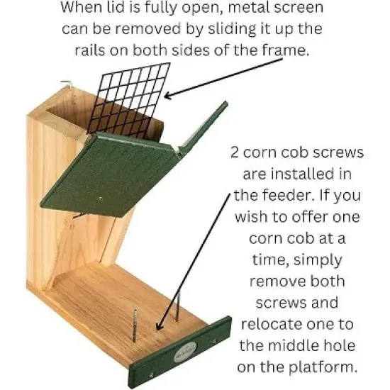 JCs Wildlife Double Snacker Squirrel Feeder image {6}