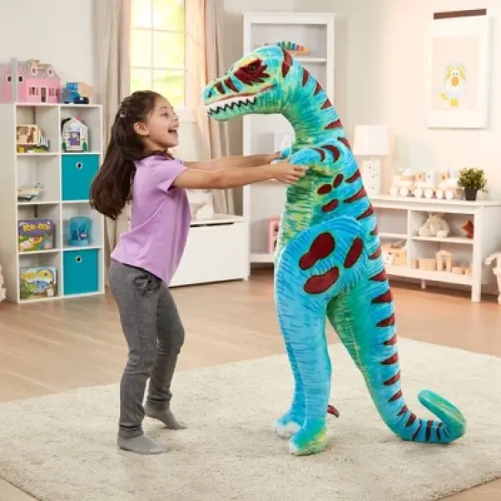 Melissa & Doug Jumbo T-Rex Dinosaur - Lifelike Stuffed Animal (over 4 feet tall) image {5}