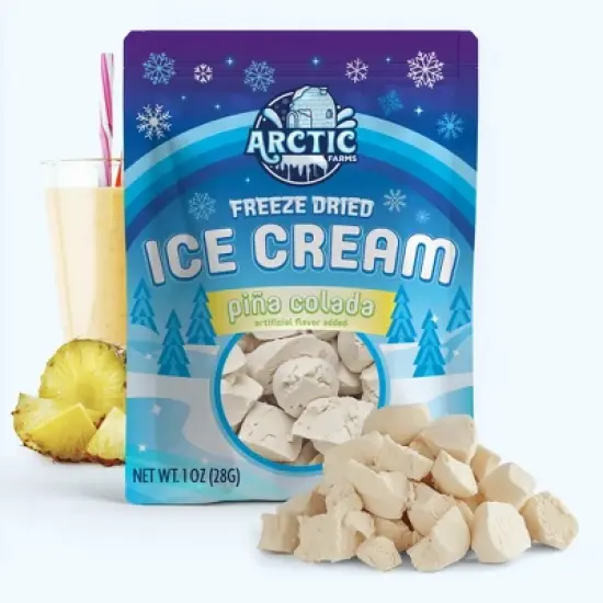 Arctic Farms Freeze Dried Ice Cream That Does Not Melt (Bits) (Pina Colada) image {6}