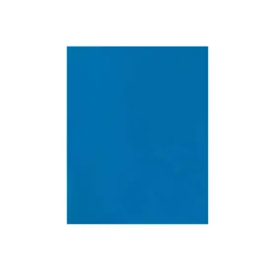 JAM Paper Laminated Two-Pocket Glossy Presentation Folders Blue 385GBUD image {4}