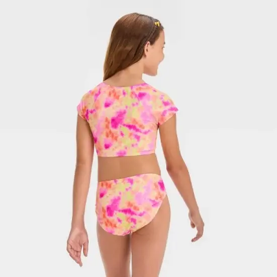 Girls' 'Sunshine Sorbet' Tie-Dye Bikini Set - art class&trade; image {2}