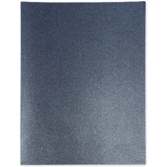 Paper Junkie 50 Sheets Metallic Shimmer Navy Blue Cardstock Card Stock Craft Paper, A4 Letter Size 8.5 x 11 in image {3}