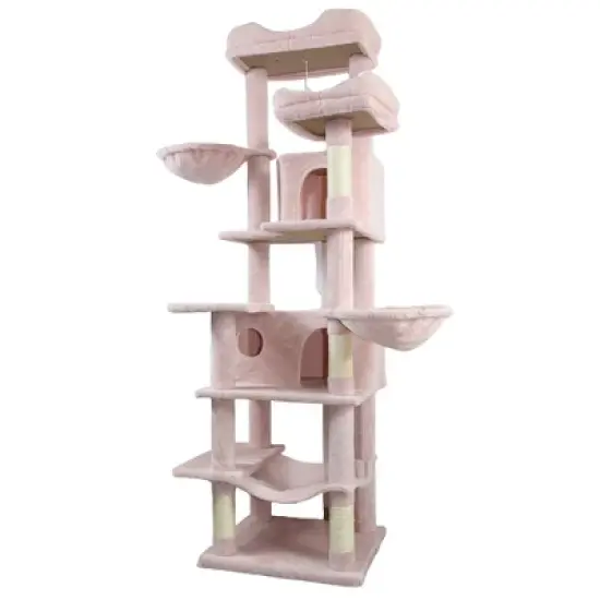 Gulches Pet Tower Collection: Versatile Cat Trees & Climbing Towers with Adjustable Heights, Hammocks, and Scratching Posts image {20}