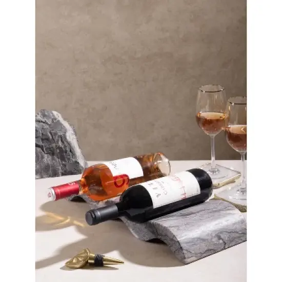 Georgia Brown Onyx Wine Bottle Holder image {2}