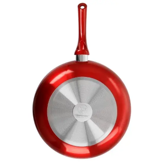 Better Chef Silver Metallic Non Stick Gourmet Fry Pan in Red image {8}