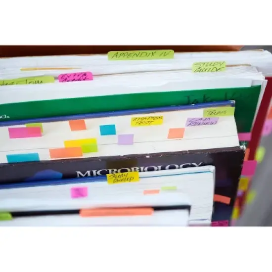 Post-it 10pk 1/2"x2" Page Markers Assorted Bright Colors image {7}