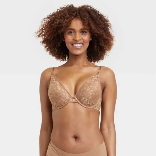 Women's Lace Plunge Push-Up Bra - Auden&trade; image {4}